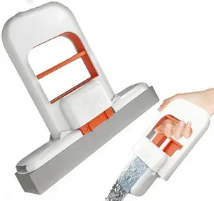 This new mini folding desktop mop is a portable cleaning sponge mop with a self-squeezing sponge for one-handed use. It can be used both wet and dry, and is suitable for kitchens, desktops, small spaces, bathrooms, and glass surfaces.