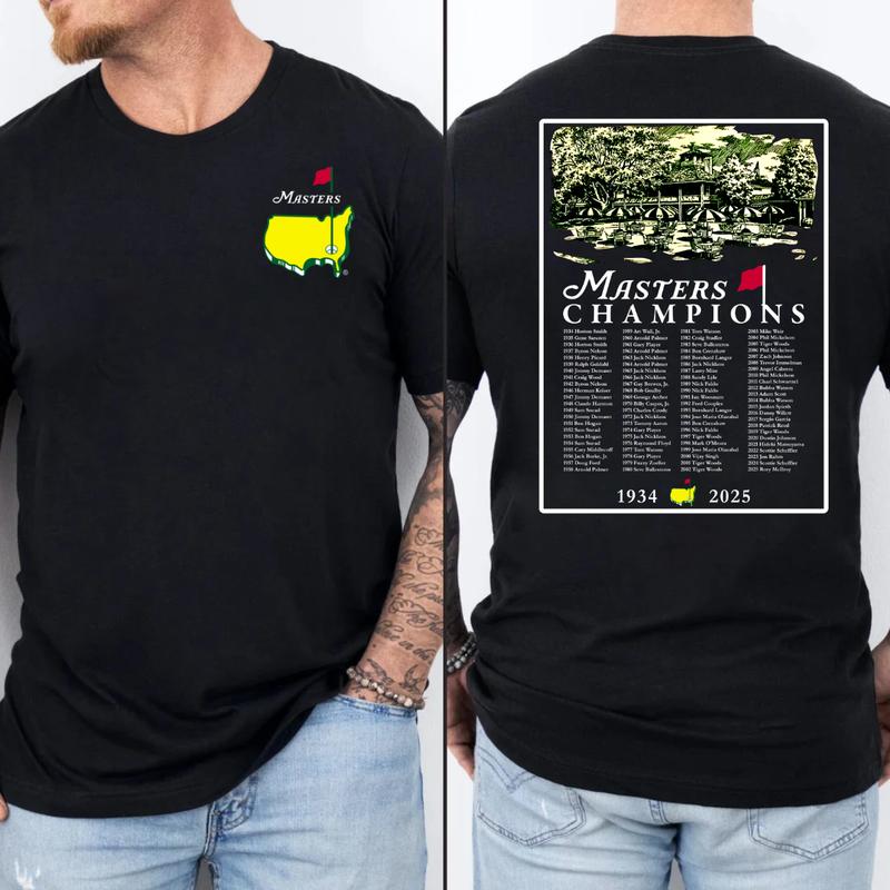 2025 Masters Tournament Augusta 91 Years Shirt, Golf Tournament T-shirt, Masters Golf T-shirt, The Masters Golf Cup Tee For Men, Gifts For Men