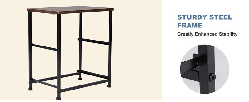 【Super Sale】Nightstand with 2 Fabric Drawers, Tall Nightstand, Dresser,  End Table, Bedside Table, Bedroom Furniture for Living Room, Entryway