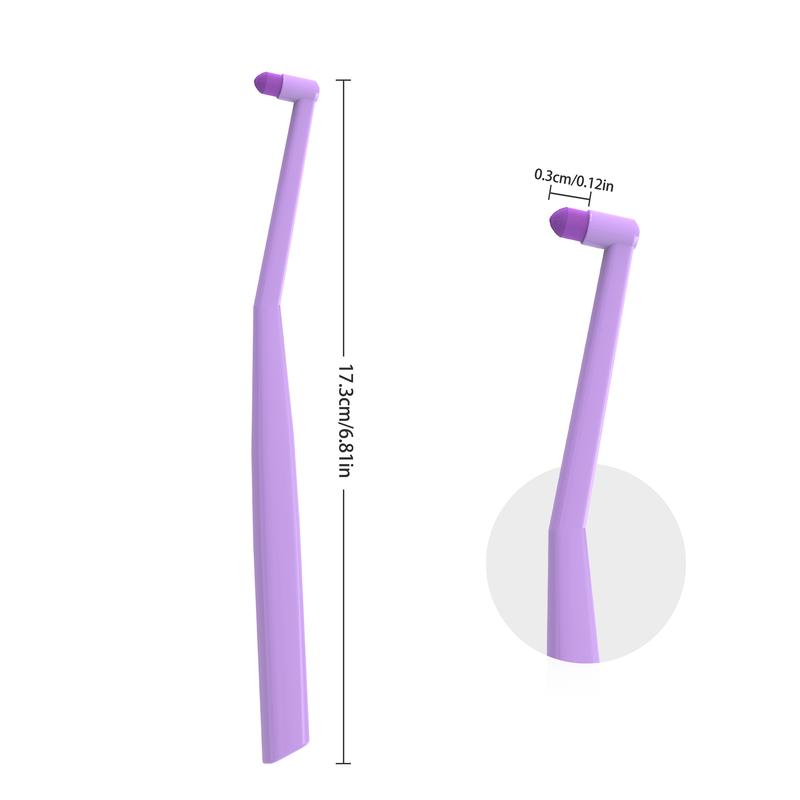 CEELIKE End Tuft Toothbrush - Single Tuft Orthodontic Toothbrush with Soft Bristles & Pointed Tip for Braces Cleaning Gentle Oral Care Non-Medical