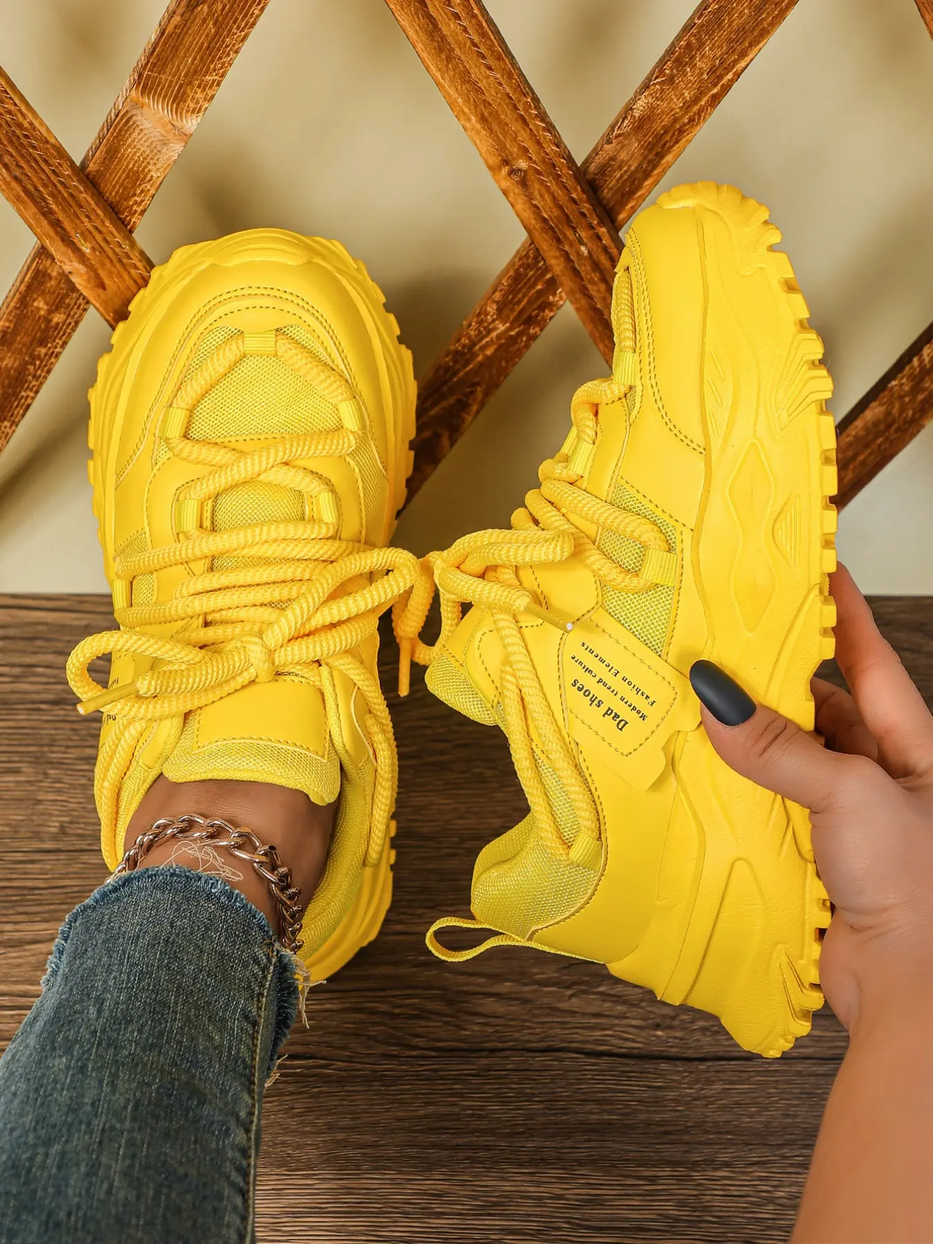 Women's New Dopamine Trendy Couple Casual Sports Shoes, Comfortable Breathable Low Top Lace-Up Dad Sneakers, All Season Sneakers, All Seasons Sneaker, Perfect for Various Occasions