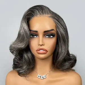 [New Arrival] ISEE New In 7x5 Tpart Lace Salt & Pepper Layered Natural Side Part Glueless Wear Go Wig #TikTokShopSpringGlowUp