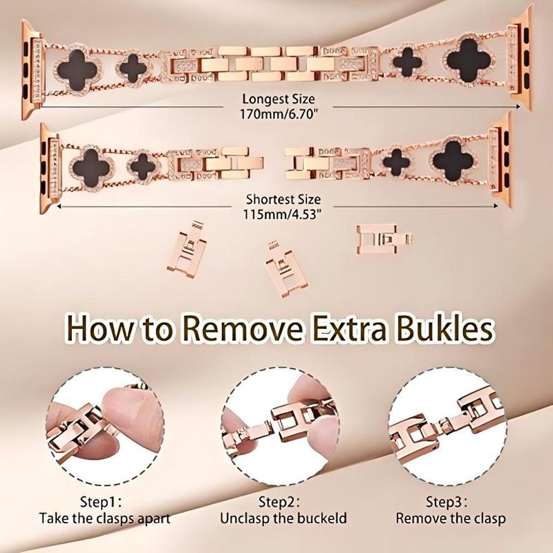 Fashion White Black Shell Band for iWatch (Band Only) – Perfect for Series 1-11/SE/SE2/Ultra/Ultra2 #TikTokShopHolidayHaul