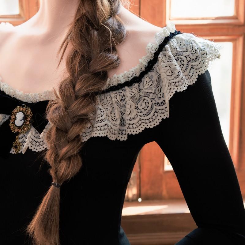 Delphi Muse Knit Dress--LuminaVenus Dresses Irregular Hem Alix Earle Dress  Casual Chic Elegance Elegant Everyday Fabric Fashion Feminine Flared Lace Soft Vintage Style Black Womenswear Black Womenswear