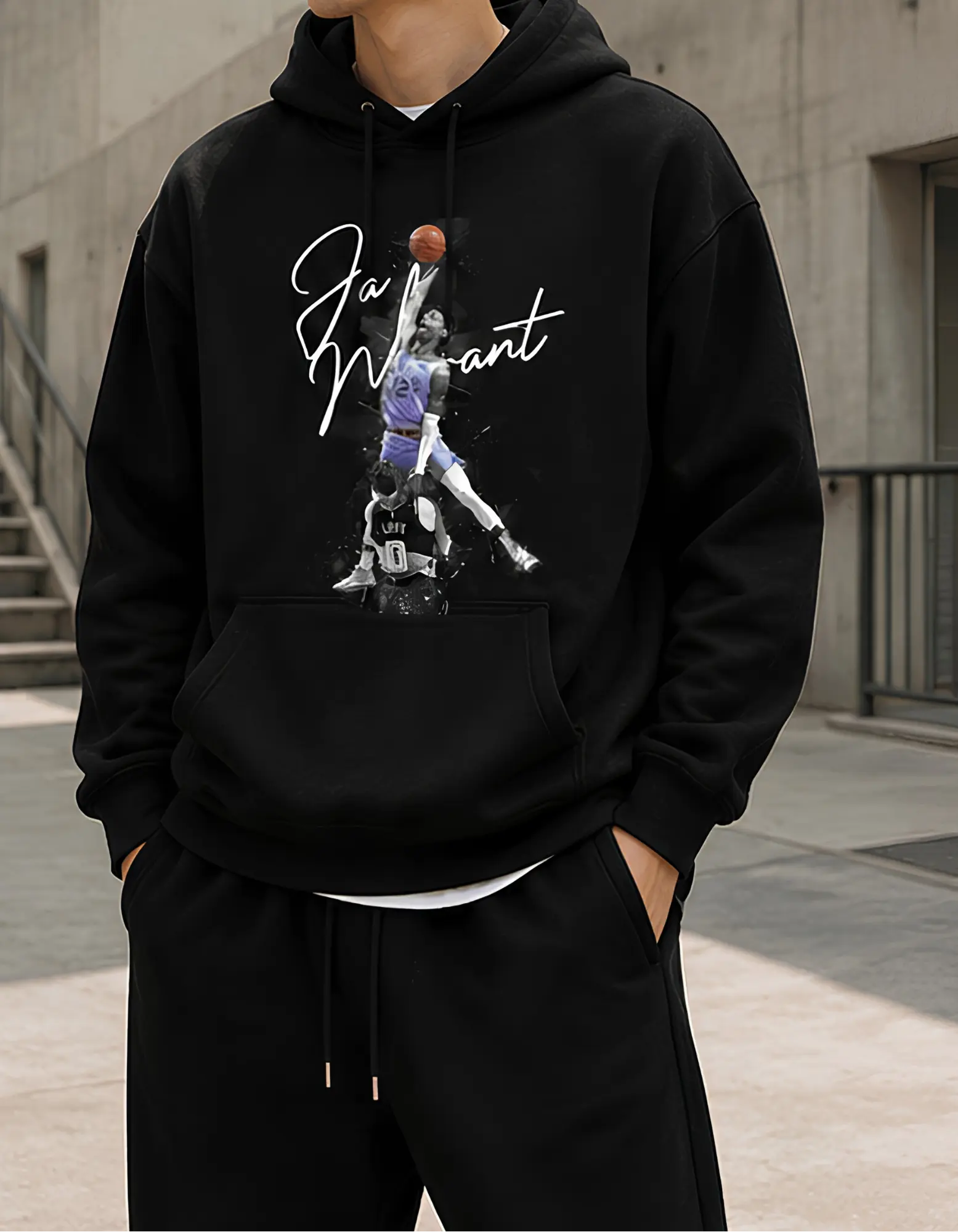 Unisex Slam Dunk Ja Morant Basketball Graphic Tshirt Hoodie Sweatshirt Streetstyle Casual Crewneck Aesthetic Basic Tee
