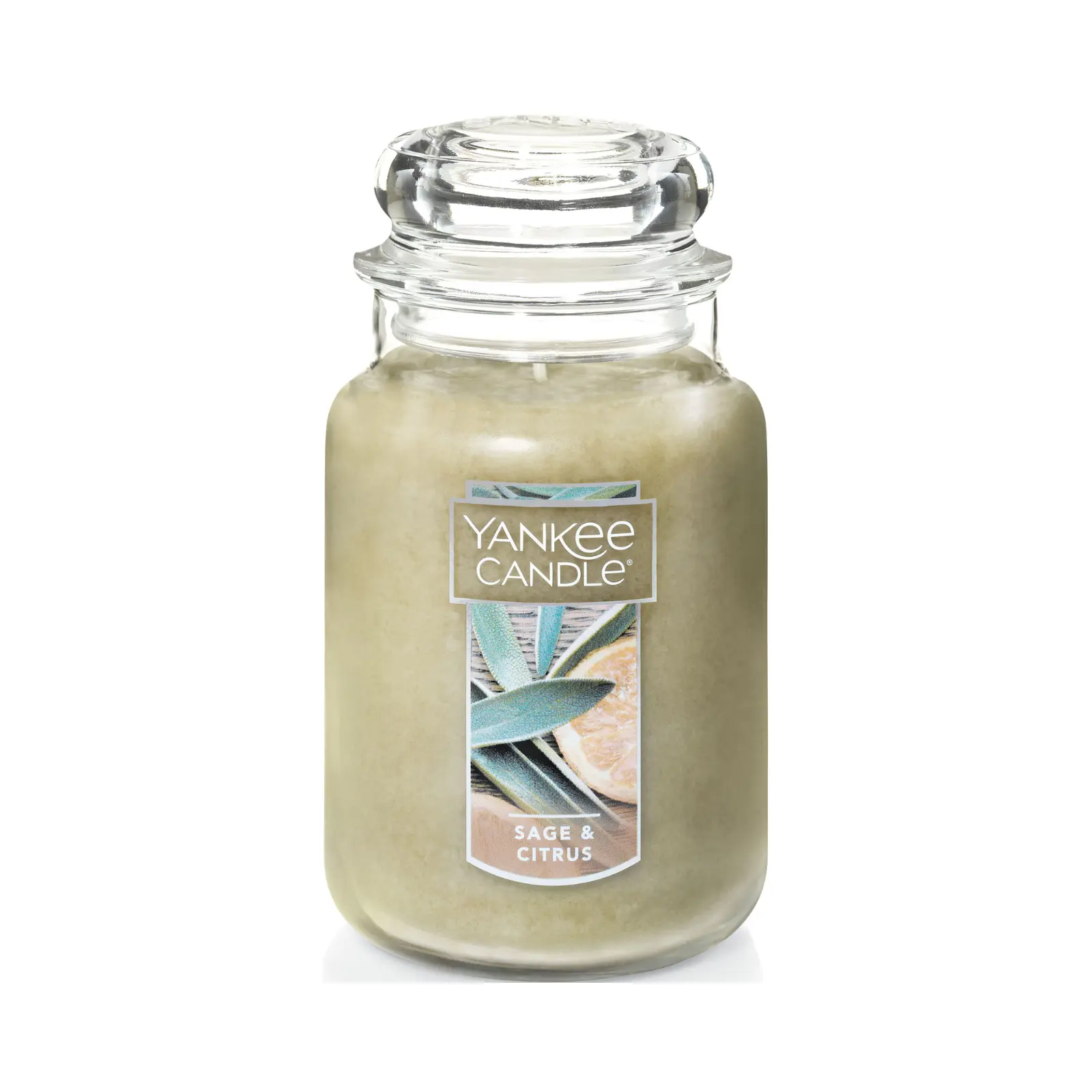 Yankee Candle Classic Floral-Scented Large Glass Jar Candle - Fragrance Home Decor, Long Burn, Personalized Memories, Upcycle-Friendly for Living Spaces, Citrus