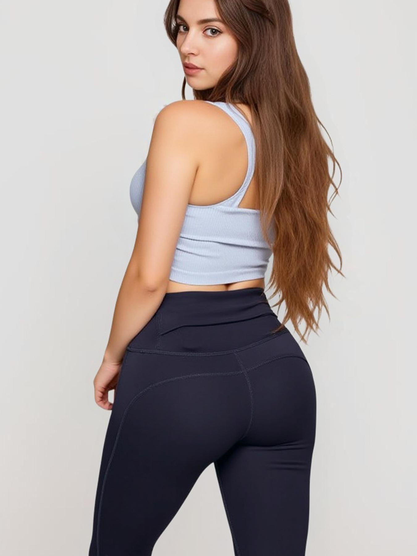 SUOVADUN YFYJK001 Women's High-Waist Seamless Yoga Leggings with Pocket Quick Dry Stretchy Activewear Pants for Fitness Training Breathable Sporty Bottoms Moisture Wicking Hip Lift Available