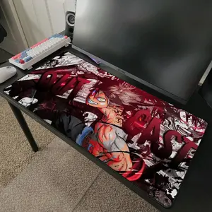 Asta Black Clover Anime Desk Mat Mousepad 31.5" x 15.5" Gaming Desk Mat Mouse Pad Accessories