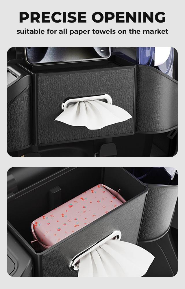 Car Seat Back Storage Box - Simple & Functional Organizer for Car Interiors with Tissue Holder & Trash Can - Enhance Utility Without Clutter #FallFreshness