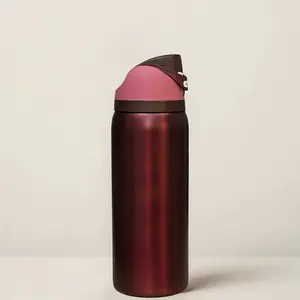 [NEW2026] Black Cherry 32 oz Water Bottle, Leakproof, Insulated Water Bottle Button Drinkware, Valentine Day Gift, Gift For Her  ss1