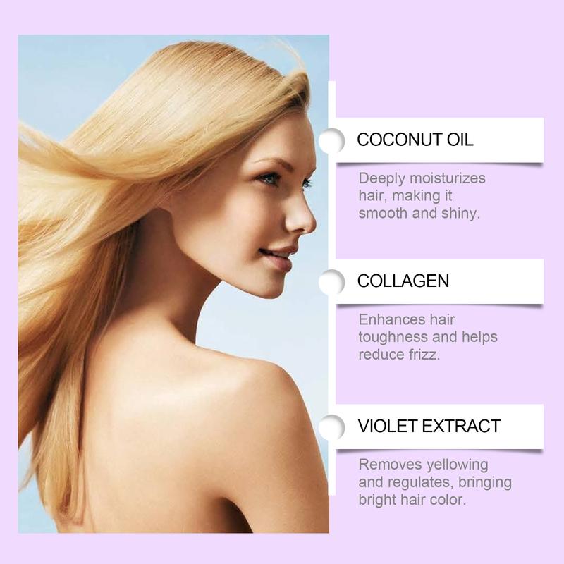 EELHOE Purple Shampoo - Anti-Yellowing Color Lock Formula, Deep Moisturizing  Frizz-Control for Long-Lasting Vibrant Hair Vibrant Hair Color Protector: EELHOE Purple Shampoo, Anti-Yellowing Moisturizing, Locks Dye Strengthens Hair