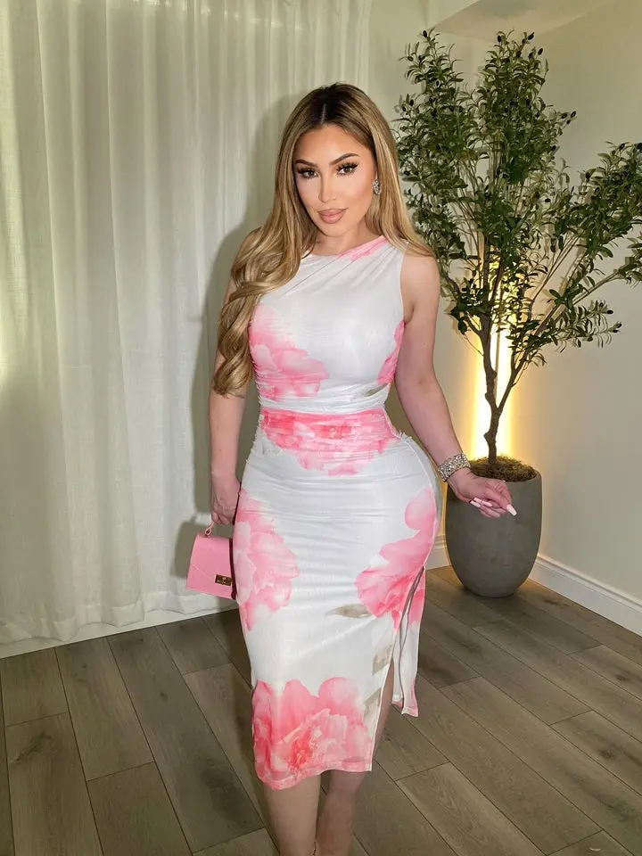 Peony Pink Ivory Dress Peony Pink Ivory Dress