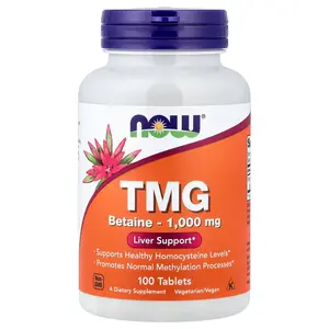 NOW Foods TMG, 1,000 mg, 100 Tablets