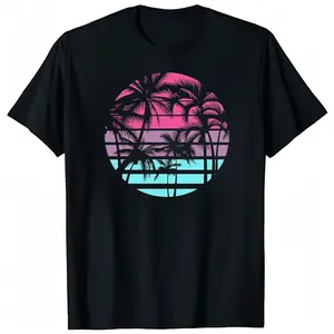 Men’s Round-Neck Graphic T-Shirts, Short Sleeve, Summer/Fall, Basic Tops, Printed in USA