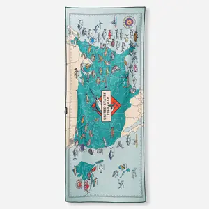 Original Towel: United States Fish Map