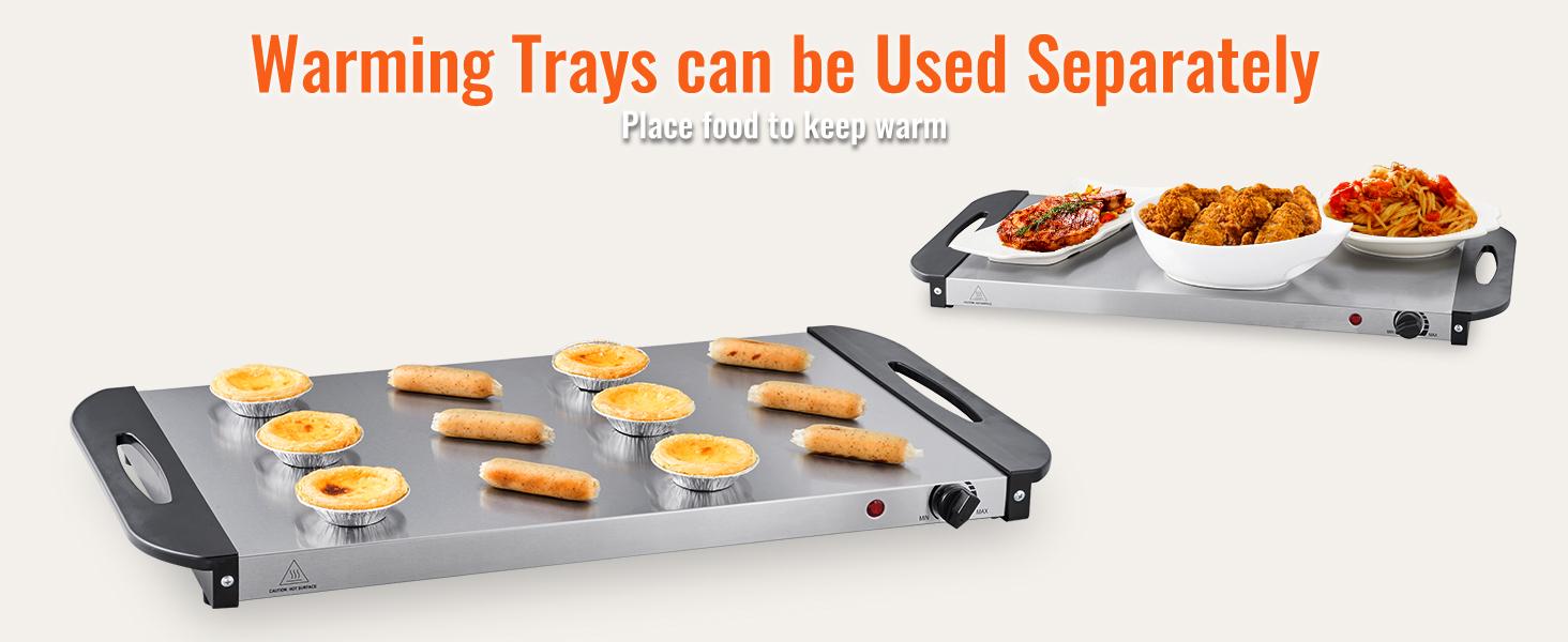 VEVOR Electric Buffet Server & Food Warmer, TikTokShopBlackFriday, 25.6" x 15" Portable Stainless Steel Chafing Dish Set with Temp Control & Oven-Safe Pan, Perfect for Catering, Parties, Events, Entertaining, Silver, ETL VEVOR Electric Buffet Server & Food Warmer, TikTokShopBlackFriday, 25.6" x 15" Portable Stainless Steel Chafing Dish Set with Temp Control & Oven-Safe Pan, Perfect for Catering, Parties, Events, Entertaining, Silver, ETL