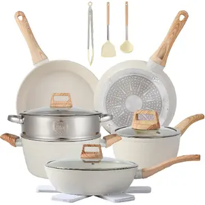 Valentine's Day 16PCS Pots and Pans Set Non Stick Cookware Set Nonstick with Cooking Set Valentine's Day 16PCS Pots and Pans Set Non Stick Cookware Set Nonstick with Cooking Set