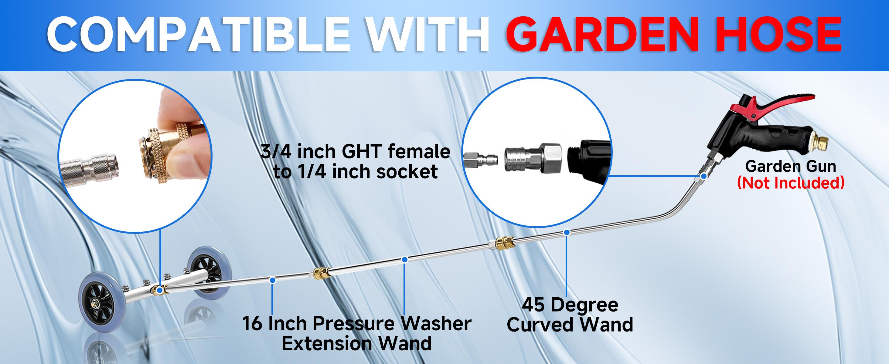 RIDGE WASHER Pressure Washer Undercarriage Cleaner 16 Inch with 3 counts Extension Wand 4000 PSI for Effective Cleaning of Undercarriage, ChristmasGift RIDGE WASHER Pressure Washer Undercarriage Cleaner 16 Inch with 3 counts Extension Wand 4000 PSI for Effective Cleaning of Undercarriage, ChristmasGift