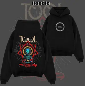 Vintage Tool Band Hoodie, Tool Band Shirt, Tool Heavy Metal Band, Streetwear Brand T-shirt Unisex Tops Summer Men's Clothing Retro Music Graphic Tee - Washed Tee - Hoodie, Rock Music Lover Shirt