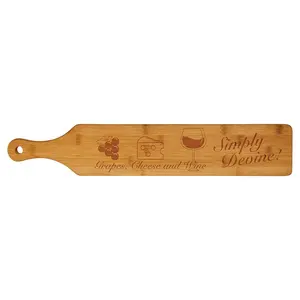 Customized Genuine Wood Bamboo Paddle 4"x22"