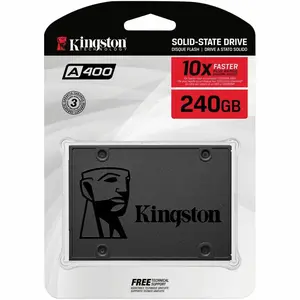 Kingston A400 240 GB Solid State Drive 2.5" Internal SATA SATA/600 Desktop PC Notebook Device Supported 500 MB/s Maximum Read Transfer Rate 3 Year Warranty 1 SA400S37240G