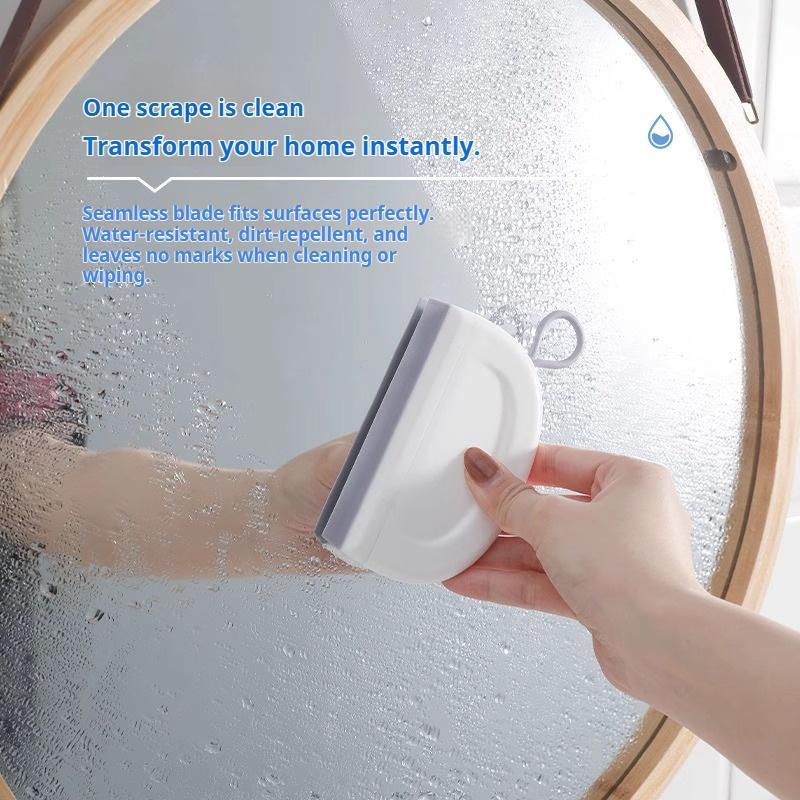 Mini Squeegee for Bathroom - Japanese-style Cleaning Tool for Countertop, Glass & Mirror (Defogging & Scraping, Water Repellent, Shower Door, Window Cleaner, Multi-Purpose, Non-Scratch)