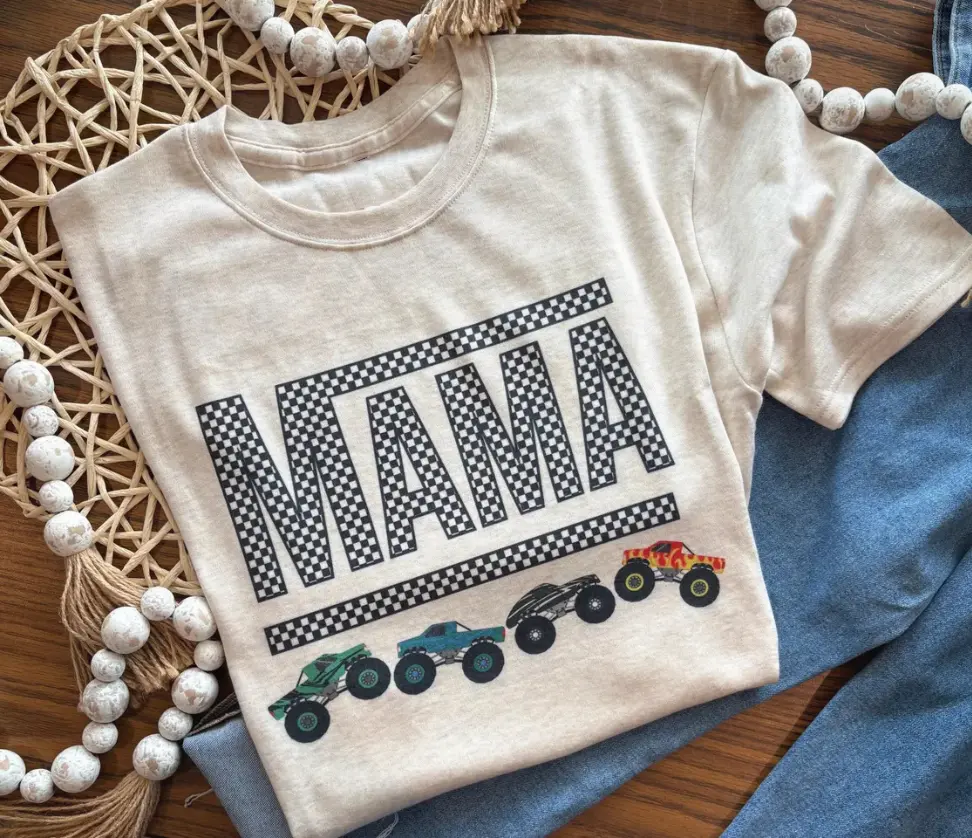 Mama Monster Truck Shirt, Mom Monster Truck TShirt, Check Mama Shirt, monster truck mom Tee, Gift For Mom