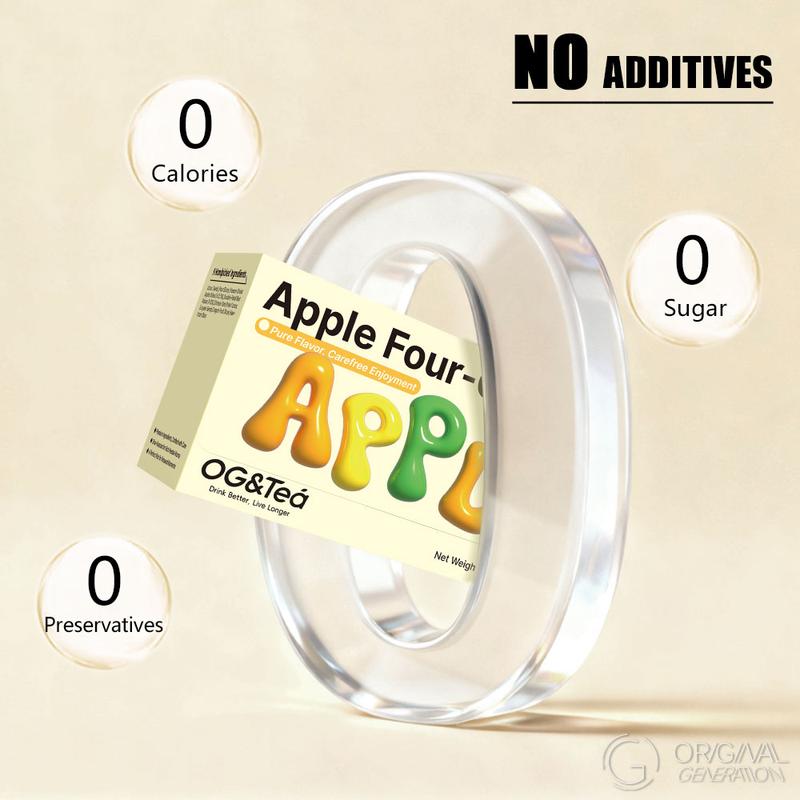 BOGO Immune Boost Tea 2 Cartons Apple Tea 160g (1 Carton 8g x 10 packs)x2 Caffeine Free With Forest Thermos With Lotus Seed, Pear, Apple, Rose, Chinese Yam, Poria Cocos, Gorgon Fruit, Dragon Fruit, Hawthorn