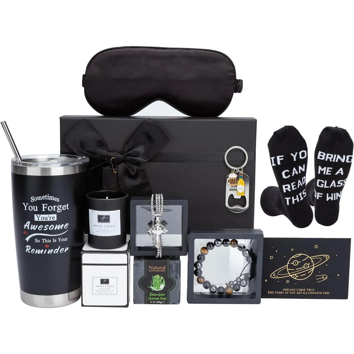 Birthday Gifts for Men Premium Gifts Baskets for Him Gifts Basket Ideas Set Thank You Gifts Man Retirement Gifts Father Birthday Presents for Dad Husband Boyfriend Box Christmas Gifts Baskets