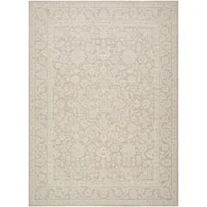 Nabela Noor Home x Livabliss Maan IV Machine Woven Rug, Beige Modern Indoor Rug Vintage Area Rug