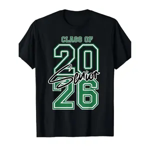 Class of 2026 Senior Graduation T-shirt Unisex Style for Men and Women 2025 Summer Short Sleeve Printed T-shirt