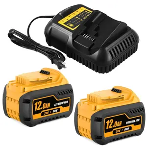 2-Pack 12,000mAh Battery and Charger for DeWalt Flexvolt 20V/60V – Powers DCB609 Batteries & DCS578 Saws 2-Pack 12,000mAh Battery and Charger for DeWalt Flexvolt 20V/60V – Powers DCB609 Batteries & DCS578 Saws
