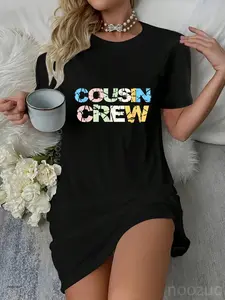 Cousin Squad Casual Dress Women Girl Funny Gift Casual Dress