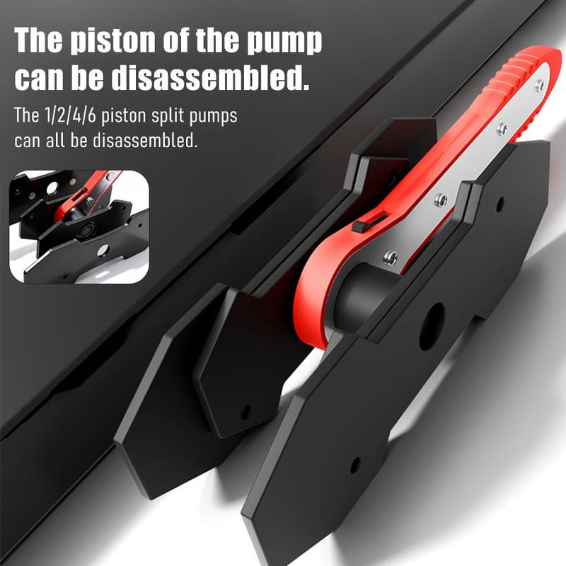 Brake Caliper Press Tool Car Piston Spreader Pad 360 Degree Swing Ratchet Hand Wrench Expander for Single Twin Quad Piston Disc Brake Vehicle