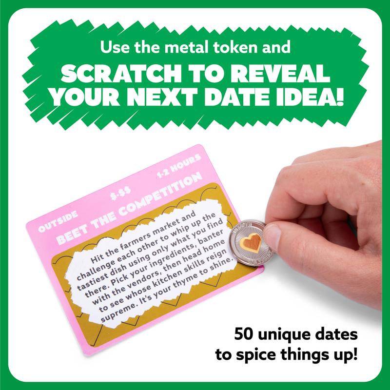 Relatable Date Night Scratch-Off Cards - Valentine’s Day Gift for Her, 50 Fun Date Night Ideas, Romantic Couples Gift, Family Board Games, Strategy Board Games, Tabletop Games