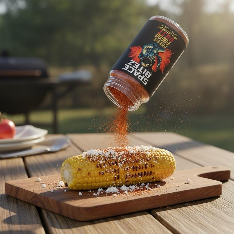 Space Bitez Fuego Dust Chili Seasoning - Launch Your Taste Buds Create Exciting Flavors 1 jar-8oz