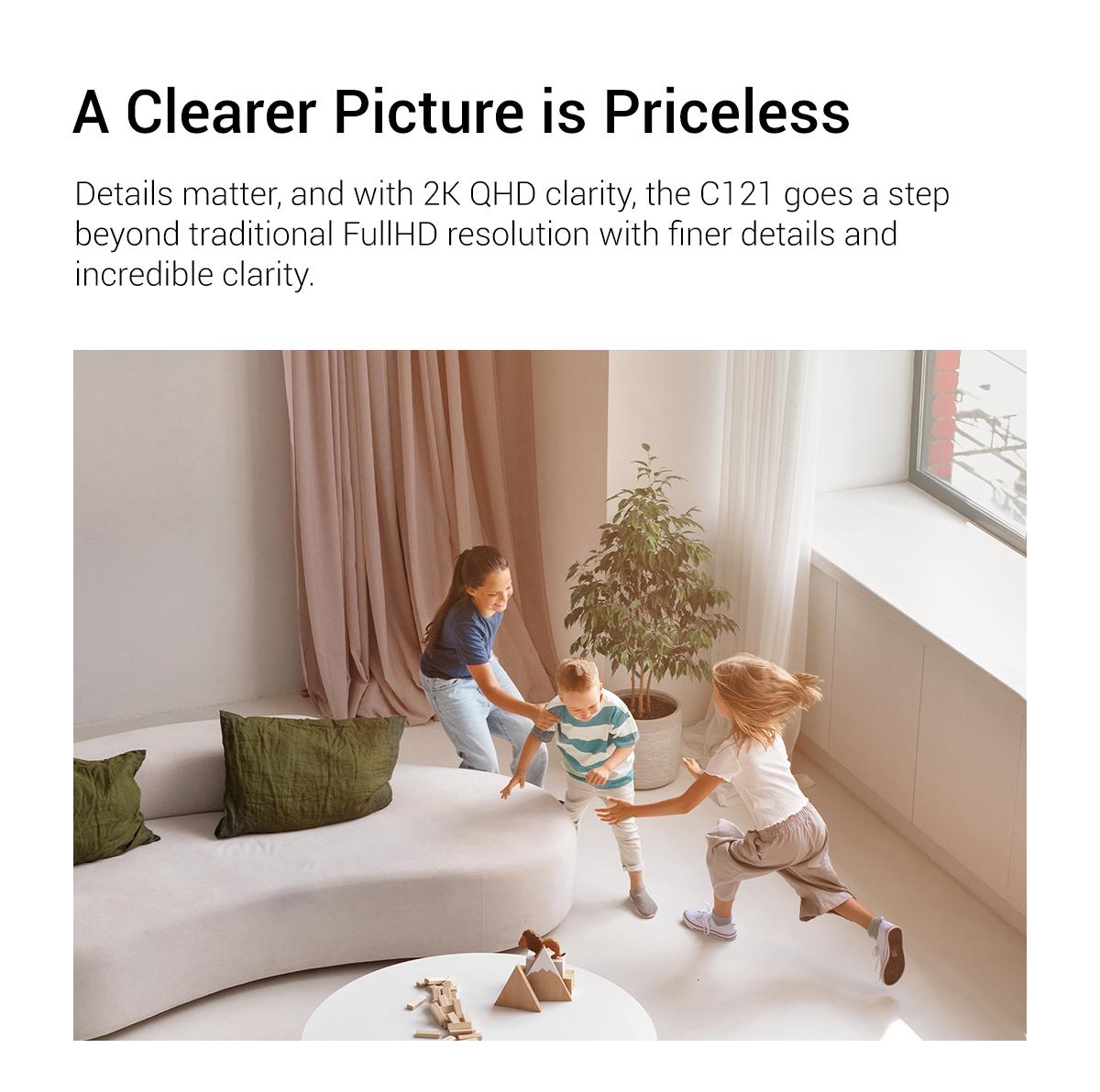 TP-Link & Tapo C121 2K QHD Indoor/Outdoor Wi-Fi Home Security Camera |  Color Night Vision | Free AI Detection | IP66 | Magnetic Mount | Dual Spotlights