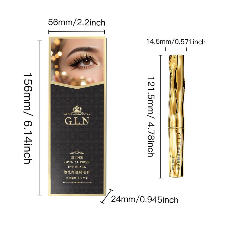 GLN 3D Curl & Volume Black Mascara Long-lasting curl-enhancing beauty makeup Large-sized black smudge-proof waterproof tube mascara Dramatically voluminous 3.2g