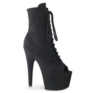 Pleaser Adore-1021FS Women's Lace Platform Boot Heels, All-Seasons Footwear
