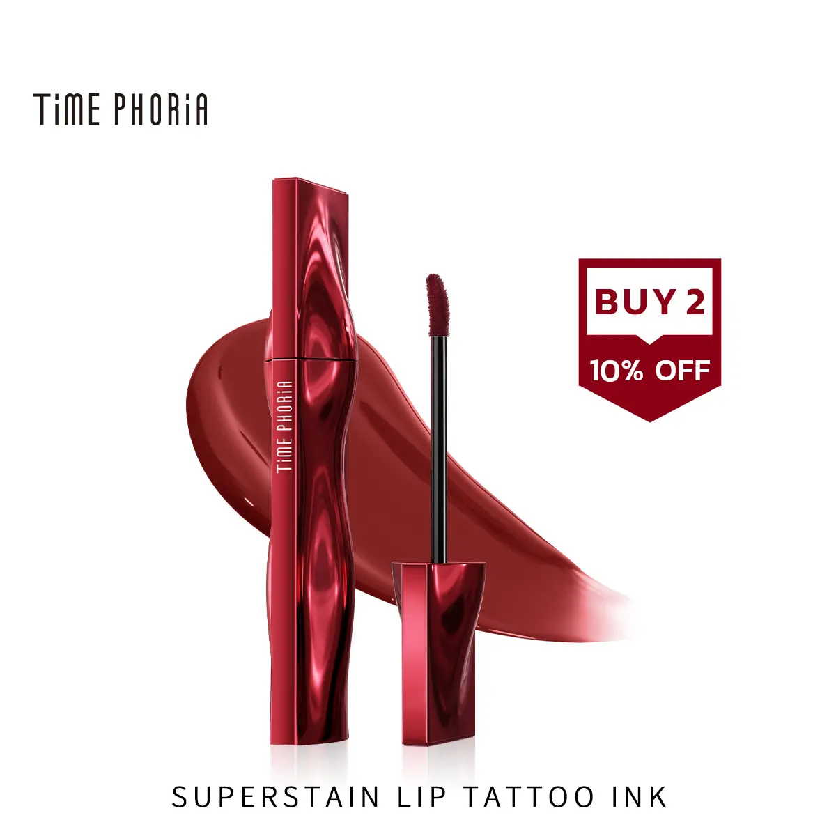 [New Launch] TIMEPHORIA Aion Superstain Lip Tattoo Ink - Hydrating Watery Gel, Non-Drying & No Cracking Formula,back to school