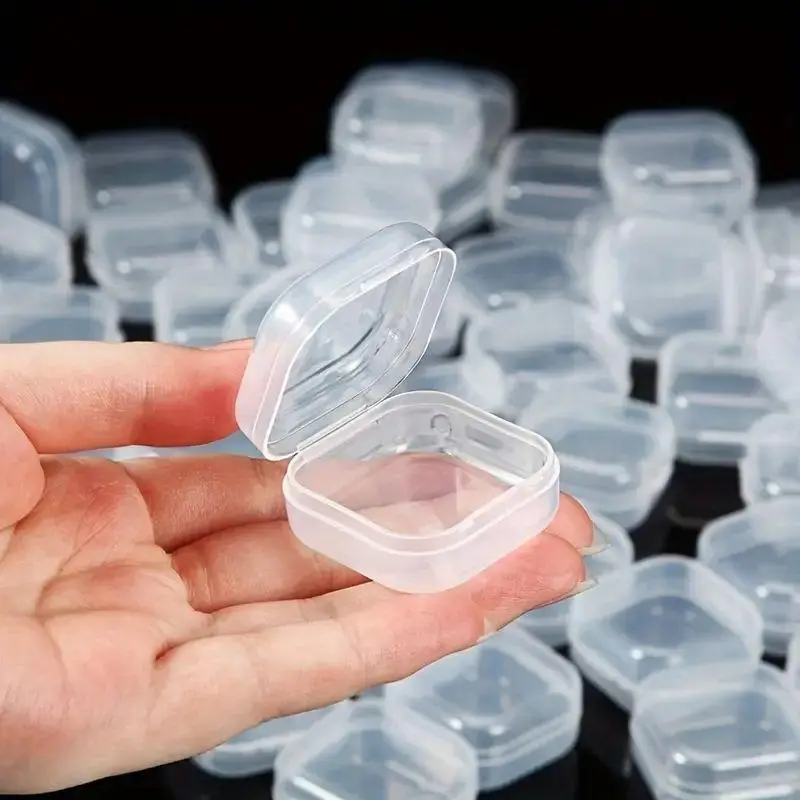 Small Clear Storage Boxes, 30 Pieces