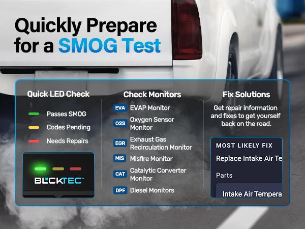 BLCKTEC 420X OBD2 Scanner Diagnostic Tool, Read and Clear Check Engine Light, Car Code Reader for All OBDII Cars 1996 and Newer, Comes with Bluetooth Topnotch App On iOS & Android