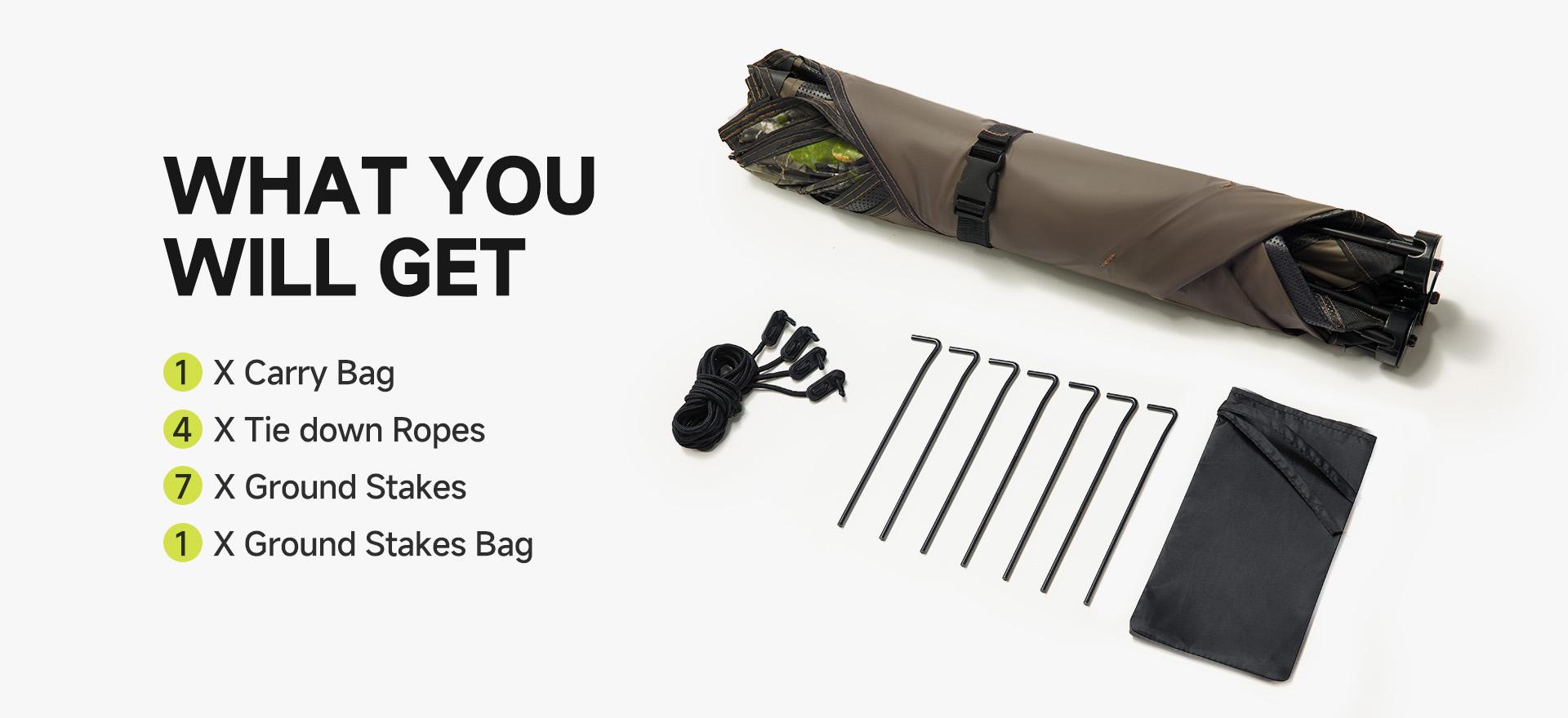 [Early Bird Price] TIDEWE Hunting Blind for Turkey 3-Panel Blind with Carrying Bag, Silent & Covert Pop Up Ground Blind for 1-2 Person Hunting Next Camo G2 Green Lightweight Portable