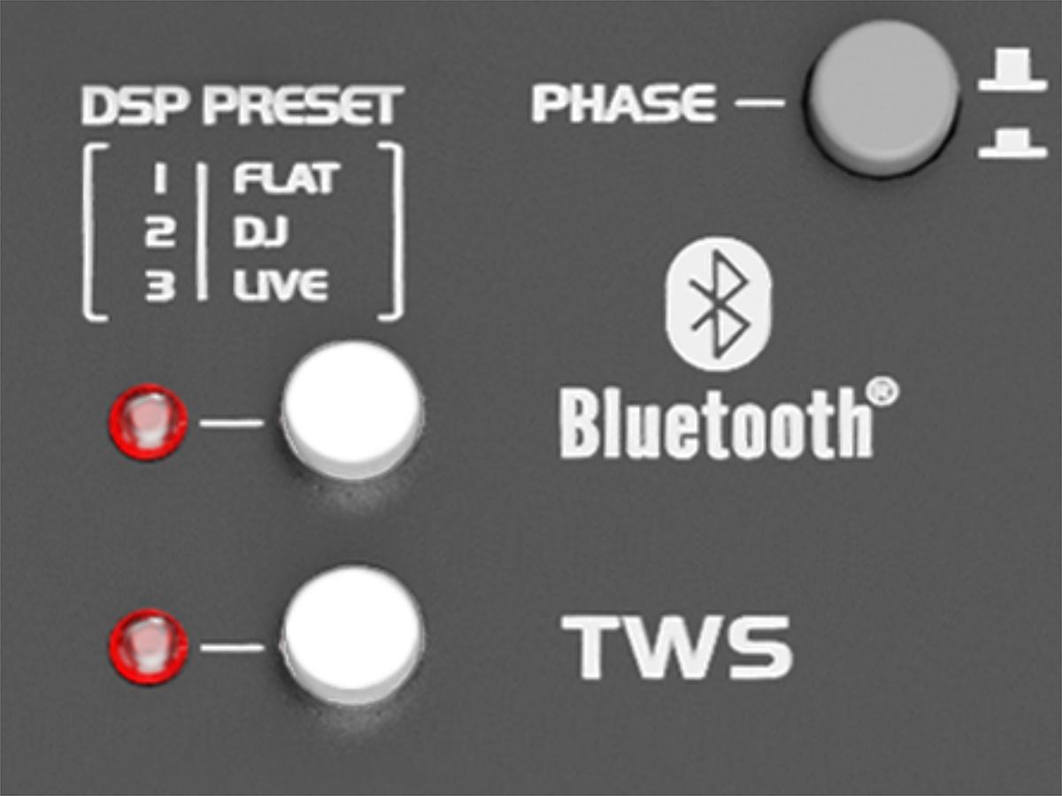 LOTAWAY EQ-1000 Powered Column PA System with 15" Wooden Subwoofer, 3600W Portable Line Array Speaker with 8x3" Neodymium Drivers, 4-Channel Mixer, DSP & Bluetooth TWS for DJ, Church, Live, Club