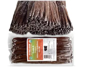 50 Organic Grade A Madagascar Vanilla Beans. Certified USDA Organic for Extract and All Things Vanilla. ~5" by FITNCLEAN VANILLA. Bulk Fresh NON-GMO Pods.