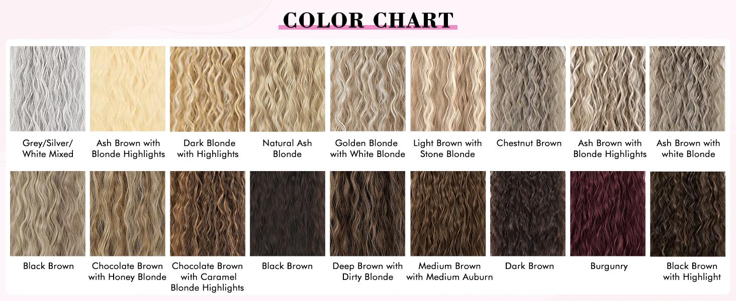 REECHO Clip in Long Wavy Synthetic Hair Extension 24 Inch 6PCS Thick Hairpieces Natural Soft Synthetic Fiber Double Weft for Women daily party REECHO Clip in Long Wavy Synthetic Hair Extension 24 Inch 6PCS Thick Hairpieces Natural Soft Synthetic Fiber Double Weft for Women daily party