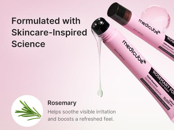 [NEW] [medicube] Rosemary PDRN Spicule Scalp Serum (20ml) | Dry & Oily, Flaky-looking Scalp | Korea Hair Care, Free from Parabens, Silicones, Sulfates