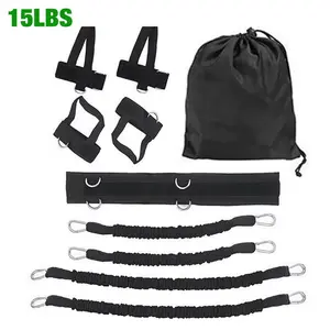 Boxing Training Resistance Band Set Fitness Resistance Bands Waist Leg Bouncing Training for Arm Exercises Boxing Muay Training NONE