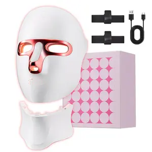 【Valentine's Day gift】Red Light for Face, Led Contour Face Mask Light Therapy, 7 Color Near-infrared 850 Led Light Mask Portable and Rechargeable, Red Light Therapy At Home and Wireless Led Face Mask comfort skin care r collagen