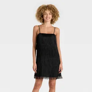 Women's Fringe Mini Dress - A New Day